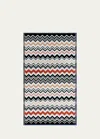 Missoni Bernard Hand Towel In Nero Multicolor