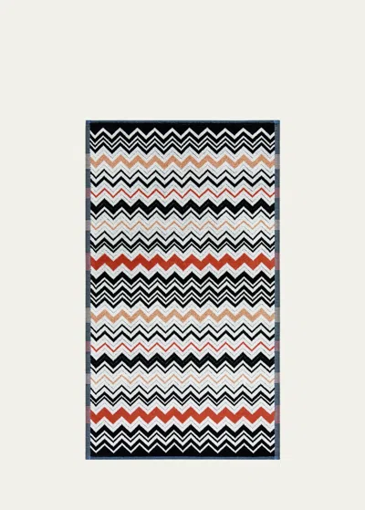 Missoni Bernard Hand Towel In Nero Multicolor