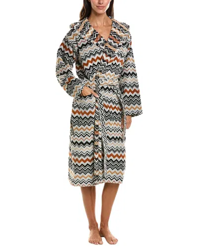 Missoni Bernard Hooded Bathrobe In Gray