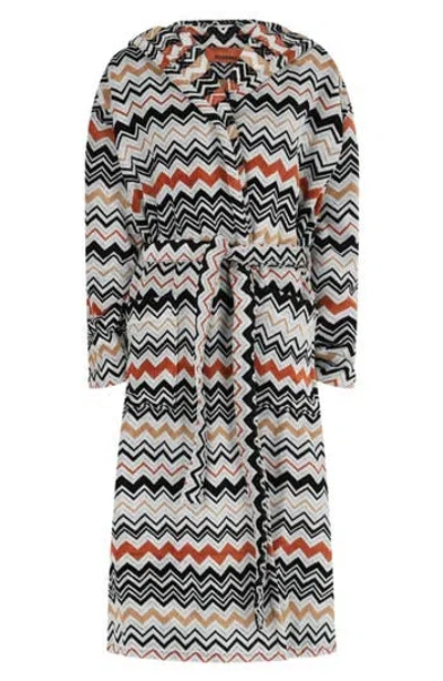 Missoni Bernard Hooded Robe In Multi