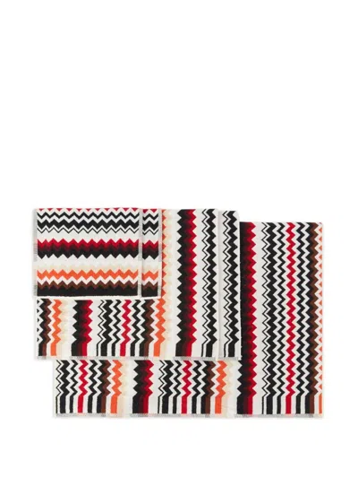 Missoni Best Towels (set Of Five) In Red