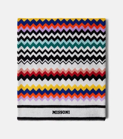 Missoni Best Zigzag Cotton Terry Beach Towel In Red