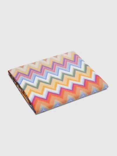 Missoni Andres Re Edition Duvet Cover In 100% Cotton With Zig Zag Pattern