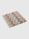 Missoni Andres Re-edition Sheet In 100% Cotton With Zig Zag Pattern