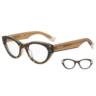 Missoni Bicolor Eco Pmma Frames In Brown