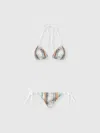 Missoni Zigzag Pattern Sequins-detail Bikini Set In Multi