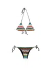 Missoni Chevron-pattern Triangle Bikini Set In Multi