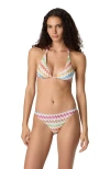 Missoni Bikini In Lamé Viscose With Micro Zigzag Pattern In Multi