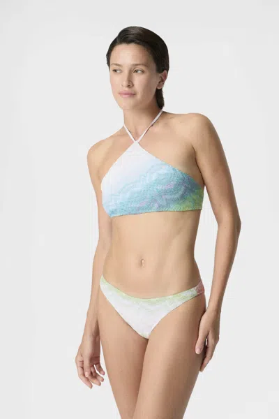 Missoni Bikini In Shaded Lame Viscose With Halterneck Top Multicolor