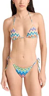 Missoni Chevron Triangle-cup Bikini In Multicolour
