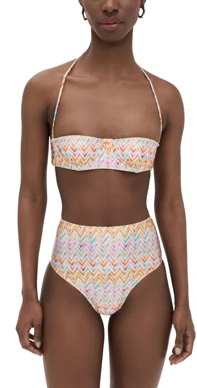 Missoni Bikini Set Multicolor Micro Chevron