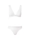Missoni Textured Bikini Set In White