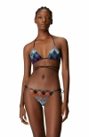 Missoni Bikini With Customizable Ties And Zig Zag Pattern