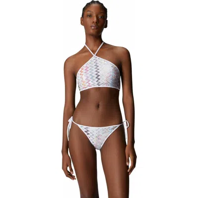 MISSONI MISSONI BIKINI WITH HALTER NECK AND SEQUINS