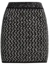 Missoni Zig-zag Pattern Embellished Mini Skirt