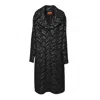 Missoni Black Bouclé Knit Coat With Lame Chevron In Black