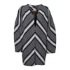 Missoni Black Chevron Viscose Mini Dress With Oversized Sleeves