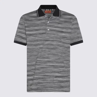 MISSONI MISSONI BLACK COTTON POLO SHIRT