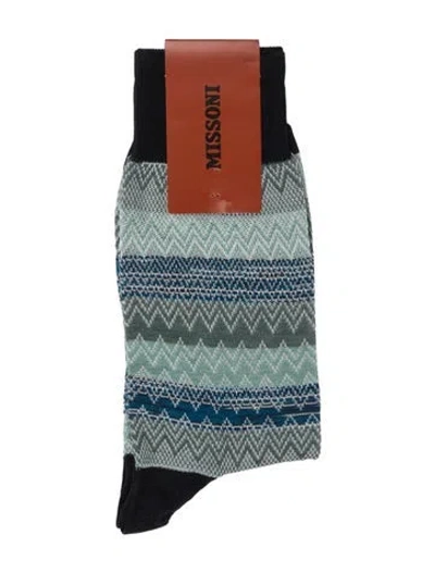 Pre-owned Missoni Black Patterned Socks