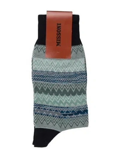 Pre-owned Missoni Black Patterned Socks