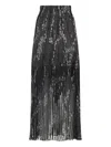 Missoni A-line Midi Skirt Lurex Effect In Black