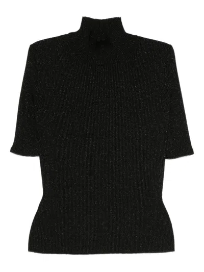 MISSONI BLACK ROLL-NECK SWEATER