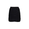 Missoni Wool Viscose Solid Colored Chevron Mini Skirt