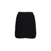 Missoni Wool Viscose Solid Colored Chevron Mini Skirt