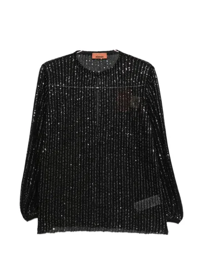 Missoni Black Viscose Metallic Shirt