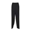 Missoni Black Wool Blend Pants With Embroidered Side Band In Black