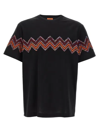 MISSONI BLACK ZIG ZAG JACQUARD T-SHIRT