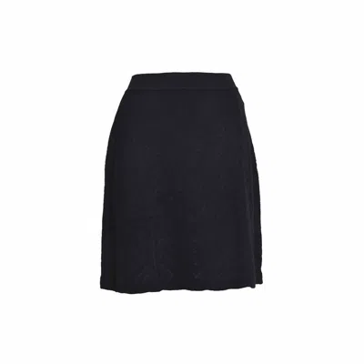 MISSONI BLACK ZIG ZAG KNIT MINI SKIRT