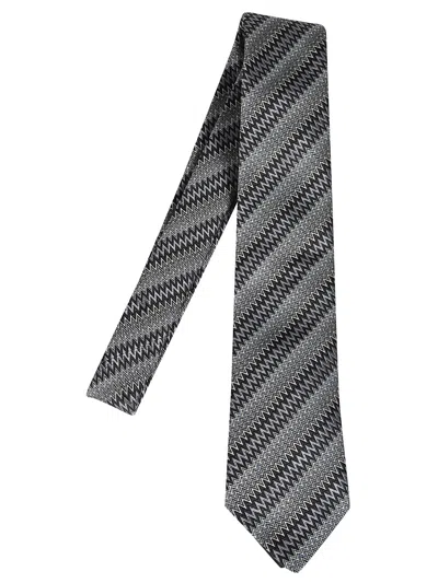 Missoni Black Zigzag Geometric Tie