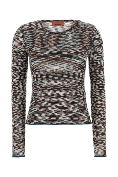 Missoni Black/brown Cashmere Wool Sweater
