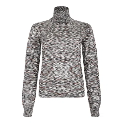 Missoni Black/brown Wool Viscose Sweater In Gray