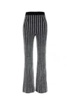 Missoni Sequin-embellished Ribbed-knit Flared Pants In Black