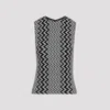 Missoni Black/white Zip Zack Print Top In Black