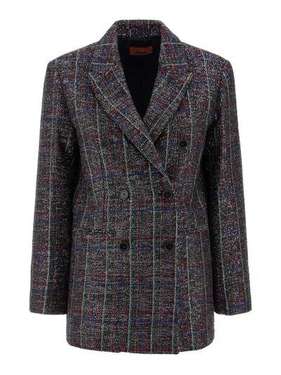 MISSONI SEQUIN TARTAN BLAZER