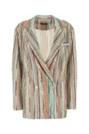 Missoni Striped Double-breasted Blazer Jacket