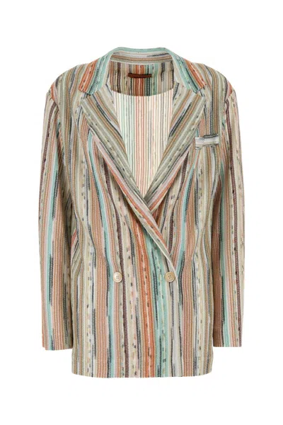 Missoni Blazer Over-40 Nd  Female In Multiorangskygreyt