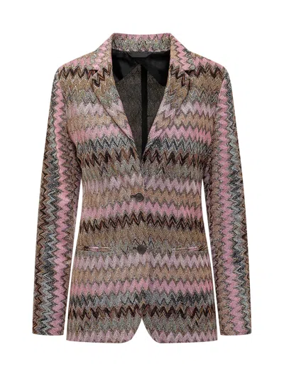 MISSONI BLAZER WITH ZIG ZAG PATTERN