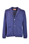 Missoni Tailored Jackets Featuring Front Pockets In Dark Blue