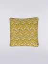 Missoni Bleatched 40x40 Cm 3d Effect Chevron Cushion In Yellow