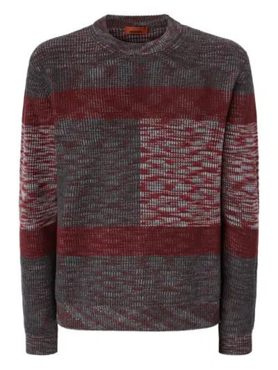 MISSONI BLOCK-PATTERN RIBBED SWEATER