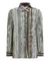 Missoni Shirt With Iconic Multicolored Pattern In Multicolor