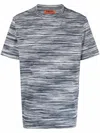 Missoni Man T-shirt Midnight Blue Size Xxl Cotton In Blue