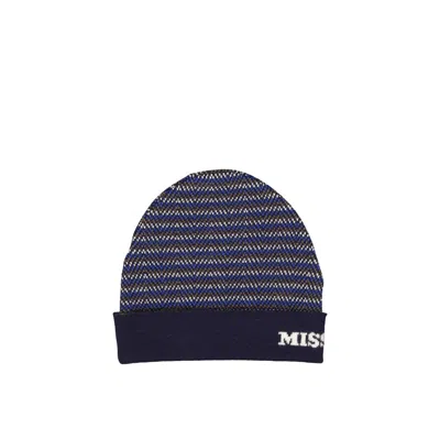 Missoni Blue Wool Beanie