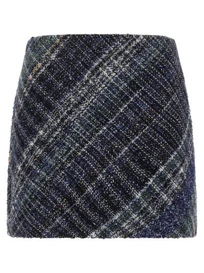 Missoni Blue Wool Long Women's Skirt