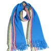Missoni Blue Wool Men Scarf In Blue