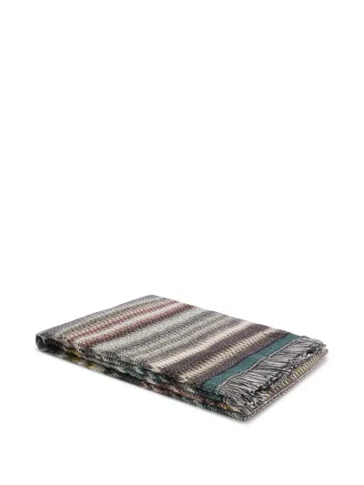 Missoni Blur Throw (145cm X 200cm) In Brown